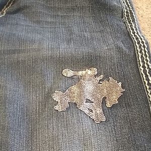 Cowgirl tuff buckin horse jeans